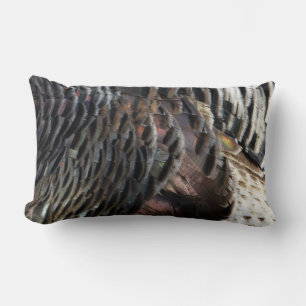 Almofada Lombar Penas Selvagens Turcas I Abstrato Nature Design