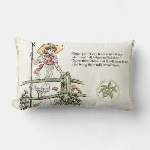 Almofada Lombar Pequeno Bo-Peep: Classic Kate Greenaway Nursery