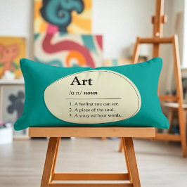Almofada Lombar Personalizada de Arte em Estilo Di