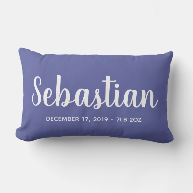 Almofada Lombar Personalizado | Estatísticas de Nascimentos de Men (Frente)