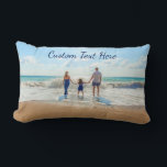 Almofada Lombar Personalizado seu Travesseiro de Fotografias com T<br><div class="desc">Travesseiros de texto e fotos personalizadas - Design único - Família personalizada/amigos ou presente de Travesseiro pessoal - Adicione sua foto/texto - Redimensionar e mover elementos com a ferramenta Personalização! Escolha fontes / tamanho / cor! Boa Sorte - Seja Feliz :)</div>