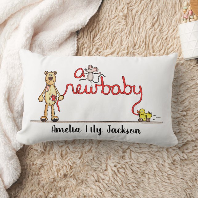 Almofada Lombar Personalizado Um Novo Bebê (Cobertor)