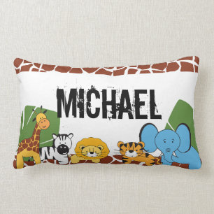 Almofada Lombar Personalizados, Safari, Animais Selvagens,