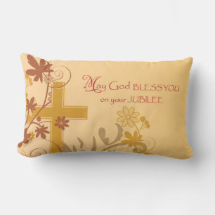 Almofada Lombar Personalize, Jubileu Aniversário, Nun Cross, Swir