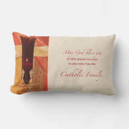 Almofada Lombar Personalize, RCIA Parabéns, Católico, Vermelho