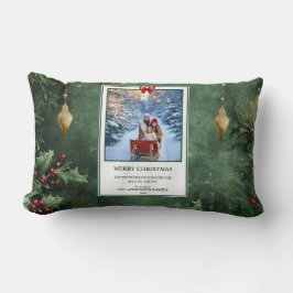 Almofada Lombar Personalized Photo Christmas Pillow