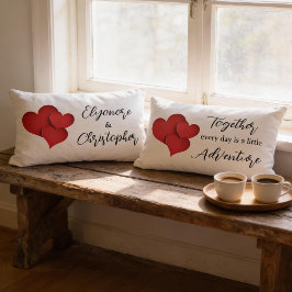 Almofada Lombar Personalized Together Every Day Adventure Quote 