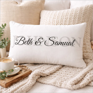 Almofada Lombar Personalized Wedding Gift for Couple