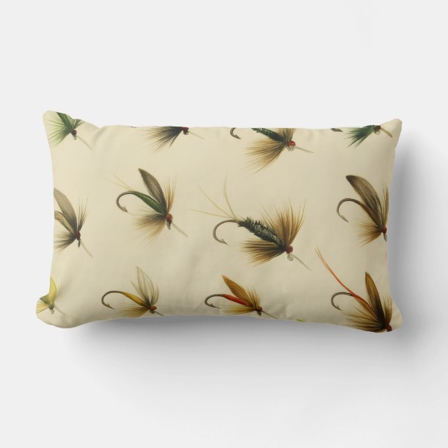 Almofada Lombar Pescadores Voam Trouxendo Mosca Mosca Ponta d'Água (Frente)