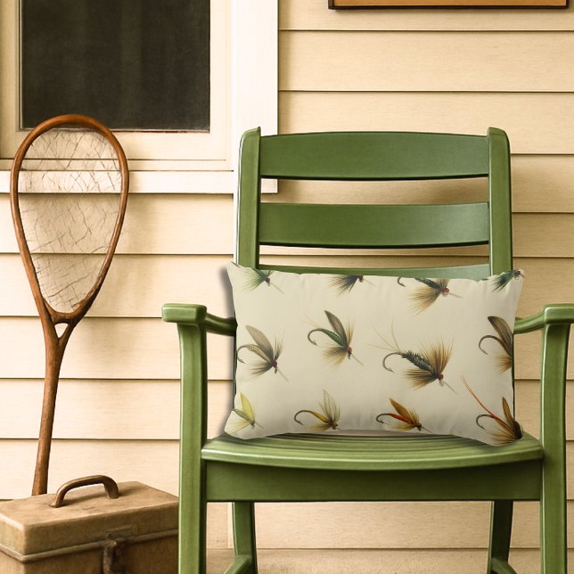 Almofada Lombar Pescadores Voam Trouxendo Mosca Mosca Ponta d'Água (Criador carregado)