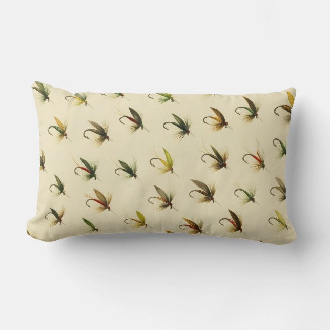 Almofada Lombar Pescadores Voam Trouxendo Mosca Mosca Ponta d'Água (Frente)