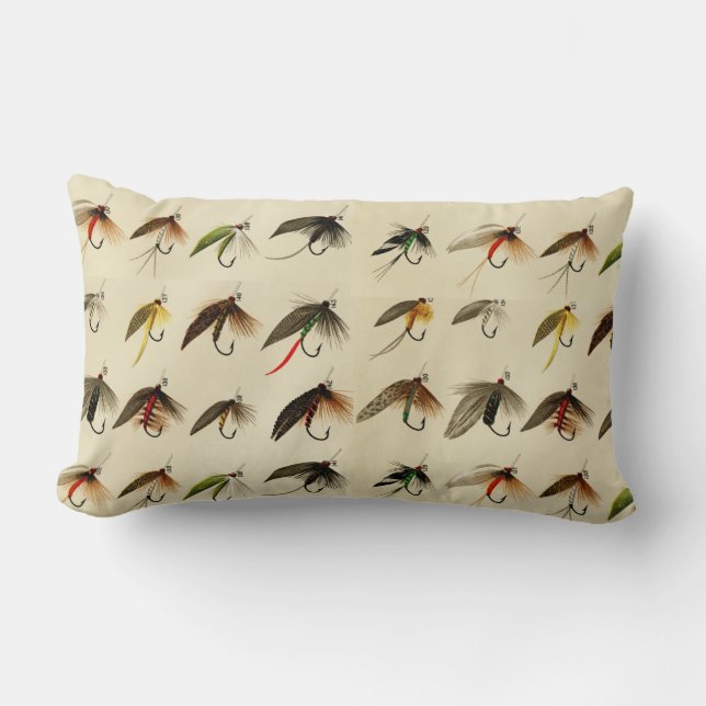 Almofada Lombar Pescadores Voam Trouxendo Mosca Mosca Ponta d'Água (Frente)