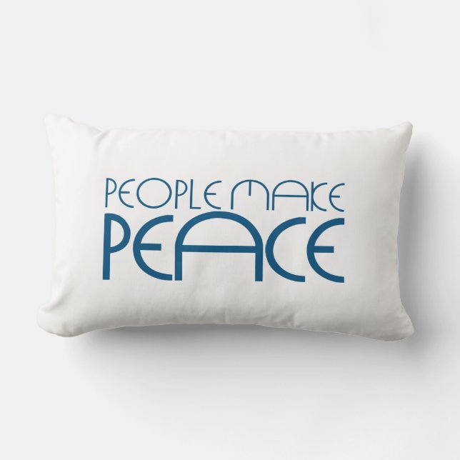 Almofada Lombar Pessoas fazem paz (Frente)