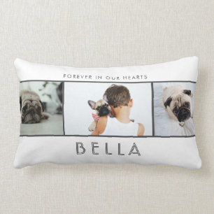 Almofada Lombar Pet Memorial Fotografia Collage Keepsaet