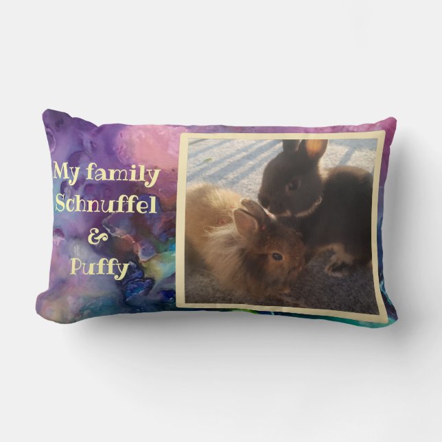 Almofada Lombar Pet Photo - purple paint (Frente)
