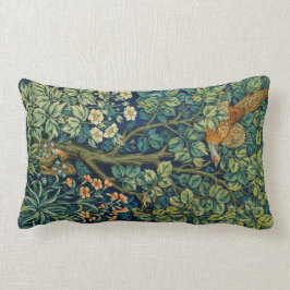 Almofada Lombar Pheasant Bird em uma árvore (por William Morris)