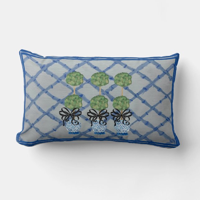 Almofada Lombar Pílula De Destaque De Miniatura Da Chinoiserie Gin (Frente)