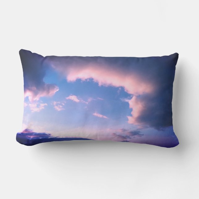 Almofada Lombar Pink clouds, with light (Frente)