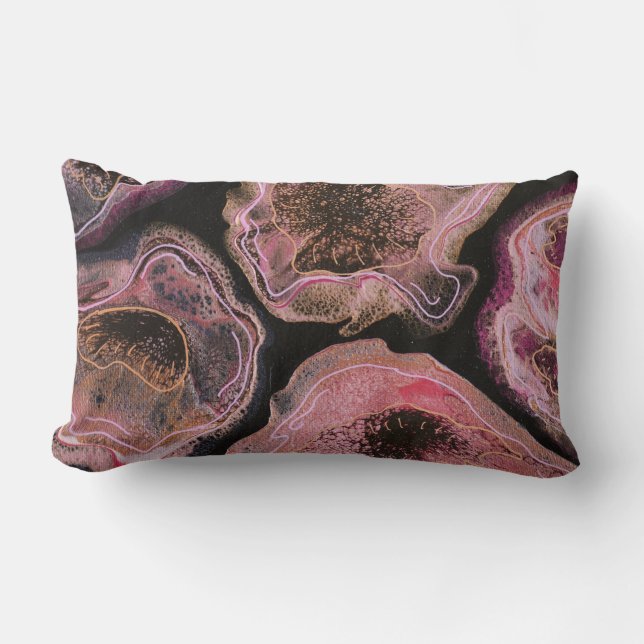 Almofada Lombar Pink Poppies Throw Pillow (Frente)
