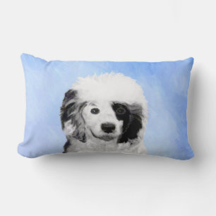 Almofada Lombar Pintura de Cachorro Português - Arte Original de C