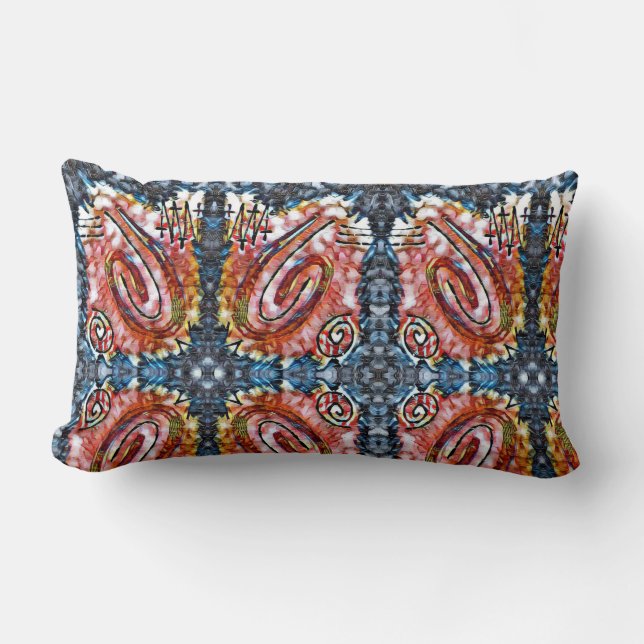 Almofada Lombar Pintura de dedo - Cercado (Frente)