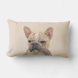 Almofada Lombar Pintura em Bulldog Francês (Sable) - Pintura Origi