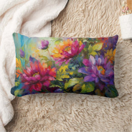Almofada Lombar Pintura Floral Vintage