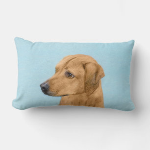 Almofada Lombar Pintura Ridgeback da Rodésia - Arte Cachorra Origi