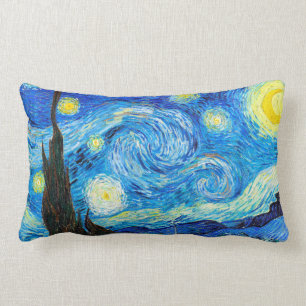 Almofada Lombar Pintura vibrante de Vincent Van Gogh Starry Night