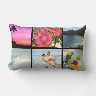 Almofada Lombar PixDezines DIY Instagram Collage Fotos, cor DIY