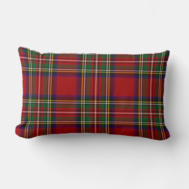 Almofada Lombar PixDezines stewart tartan (Frente)