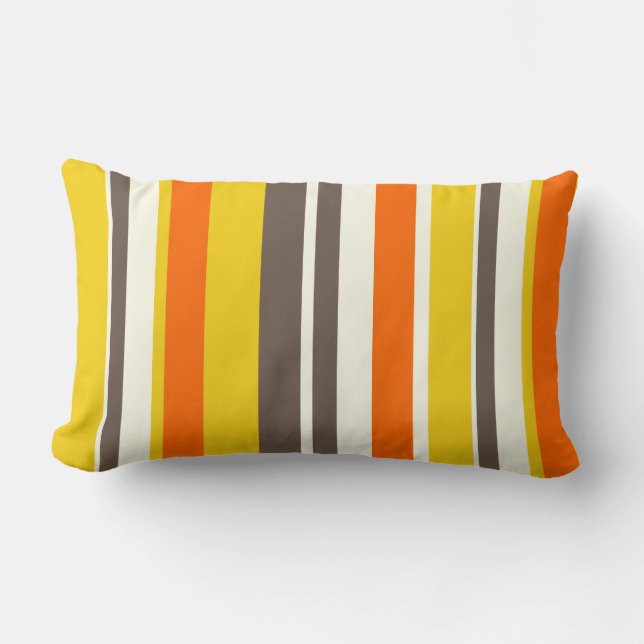 Almofada Lombar PixDezines stripes/cor DIY (Frente)