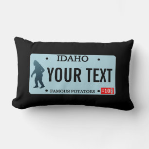 Almofada Lombar Placa de Licença Idaho Sasquatch
