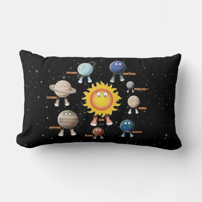 Almofada Lombar Planetas e Sistema Solar (Frente)