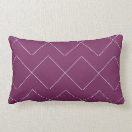 Almofada Lombar Plum Purple Chevron Lite Dentro do Travesseiro lom