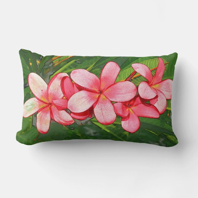 Almofada Lombar Plumerias (Frente)