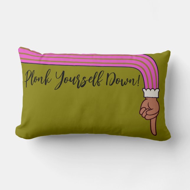 Almofada Lombar Pointing Hand Fun Throw Pillow (Frente)