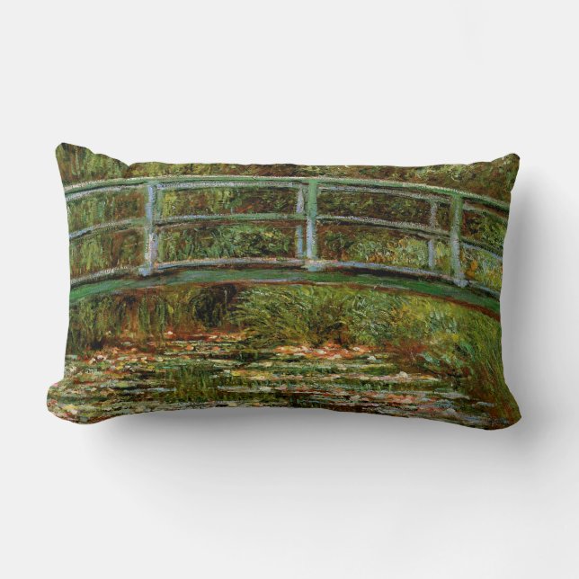 Almofada Lombar Ponte Japonesa Monet Giverney (Frente)