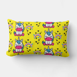 Almofada Lombar Pony Amarelo Unicorn