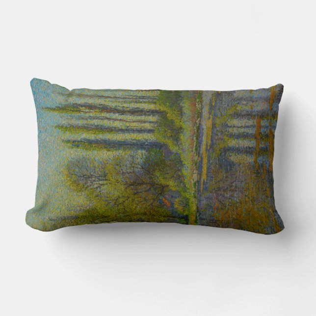 Almofada Lombar Poplar Trees em Primavera (Utah Landscape) (Arte d (Frente)