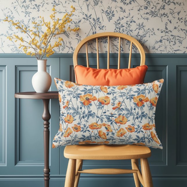 Almofada Lombar Poppies da Califórnia (Criador carregado)