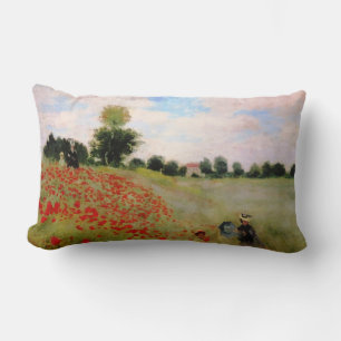 Almofada Lombar Poppies vermelhos por Monet - Mulher Parasol do Ca