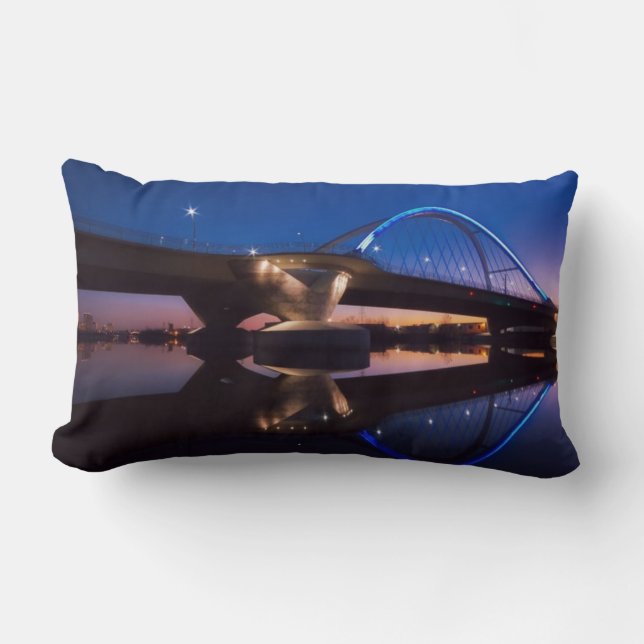 Almofada Lombar Por do sol de Lowry (Frente)