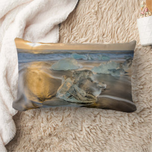 Almofada Lombar Praia de Areia Preta Jokulsarlon Sul da Islândia