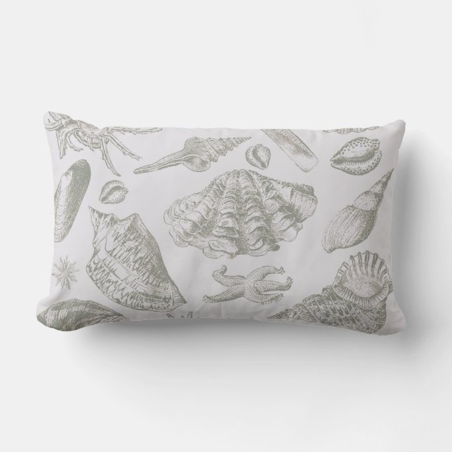 Almofada Lombar Prateleiras de Arte Suave de Seashell (Frente)