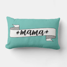 Presente moderno da mamãe em azul e branco