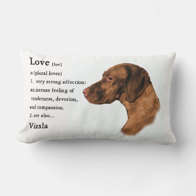 Almofada Lombar Presentes de Amor Vizsla (Frente)