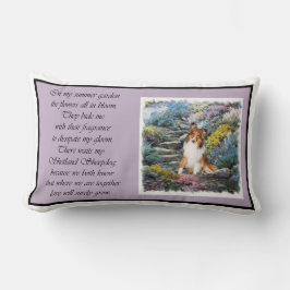 Almofada Lombar Presentes de Arte Sheltie Shetland Sheepdog