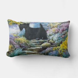 Almofada Lombar Presentes de Arte Terrier escoceses