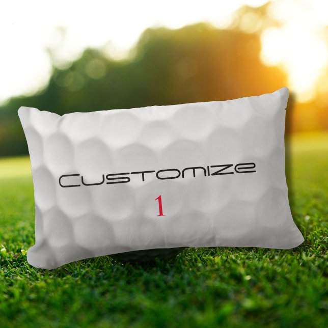 Almofada Lombar Presentes de Bolas de Golfe Personalizadas Série A (Criador carregado)